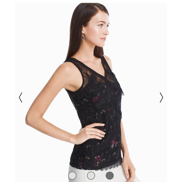 WHBM Lace Shell Top - Picture 3 of 10